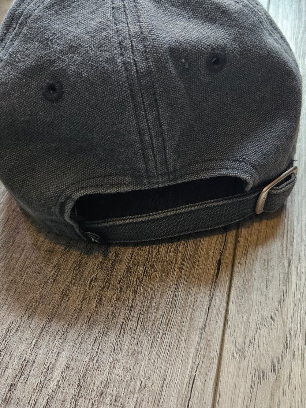 Reebok Vintage Canvas Dad Hat Baseball Cap Washed Charcoal Grey Vector Logo OSFA - Picture 5 of 8